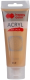 Culoare acrilica 75 ml, auriu pal metalic, Happy Color